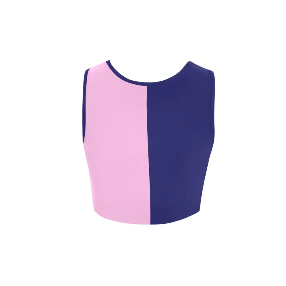 Color block cartoon crop top - women’s (t42)