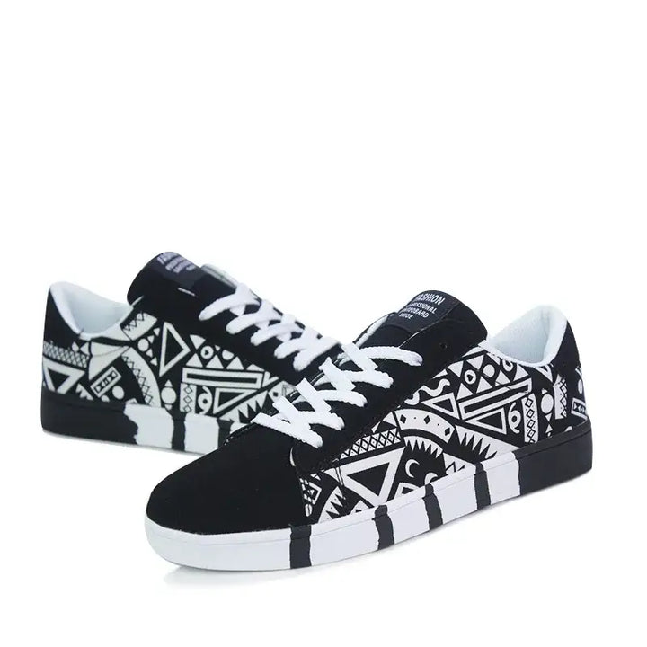 Colorful graffiti skateboard shoes y2k - white / 6.5 - shoes