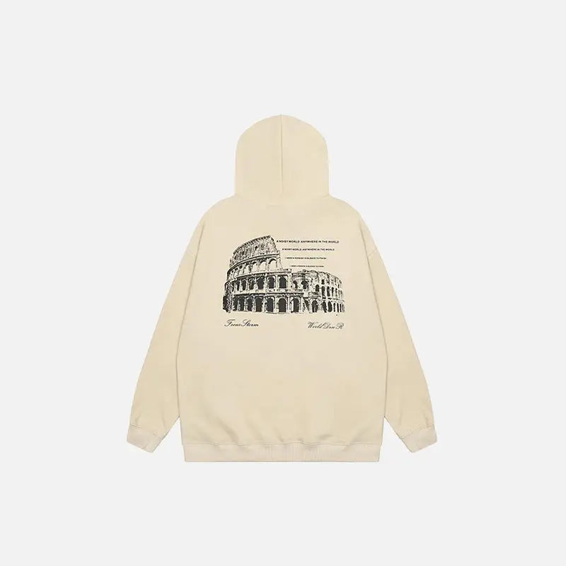 Colosseum graphic hoodie y2k - hoodies
