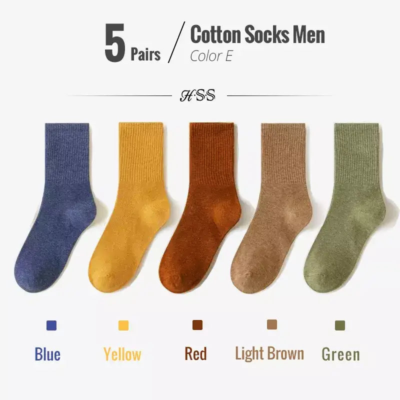 Combed colorful breathable socks y2k - colore / eu39-45(us6-11)