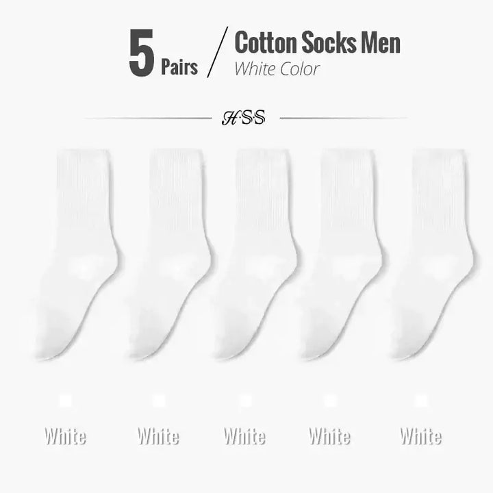 Combed colorful breathable socks y2k - white / eu39-45(us6-11)