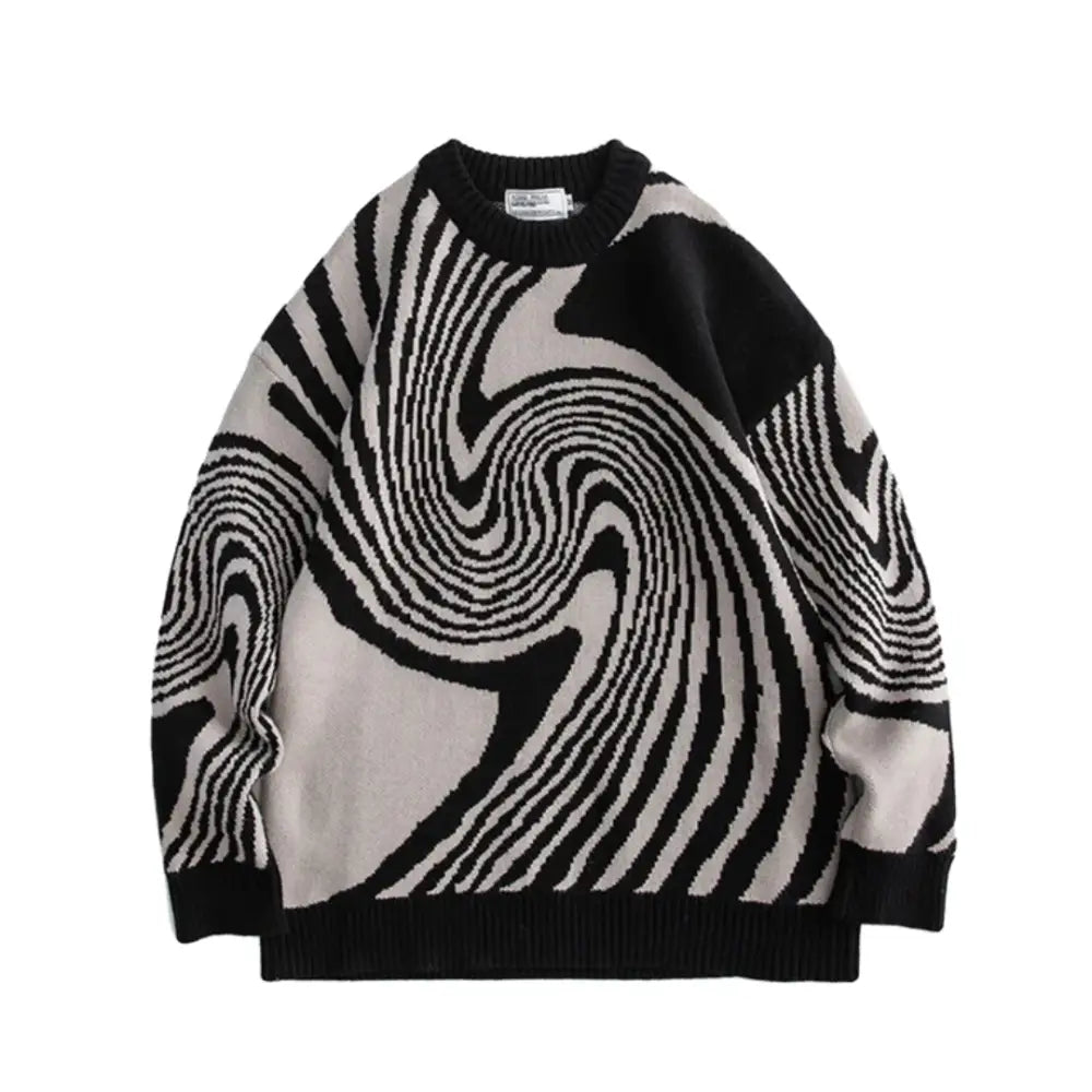 Confused 400gsm sweater y2k - black / m