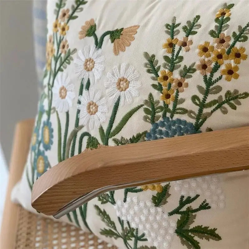 Cottagecore pillow case 45x45cm for aesthetic bedroom decor