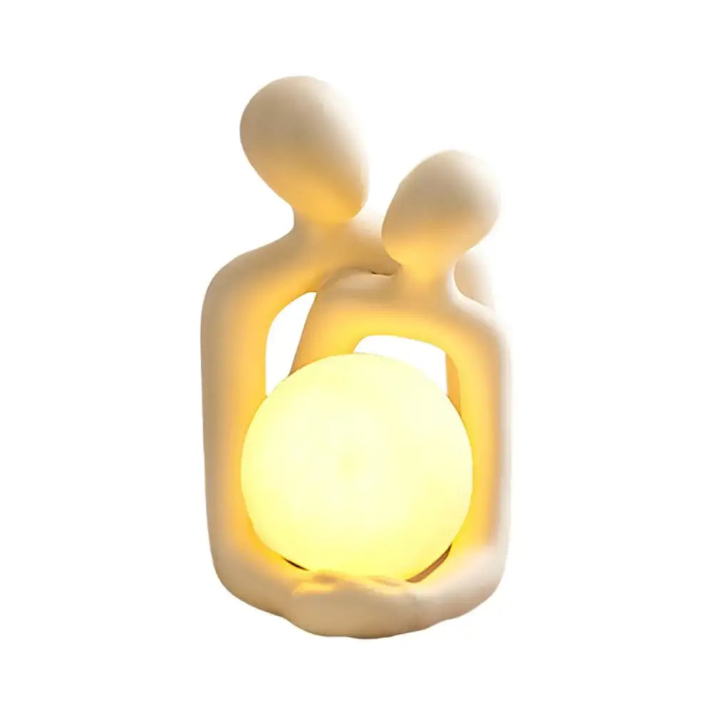 Couple statue night lamp for a romantic y2k touch