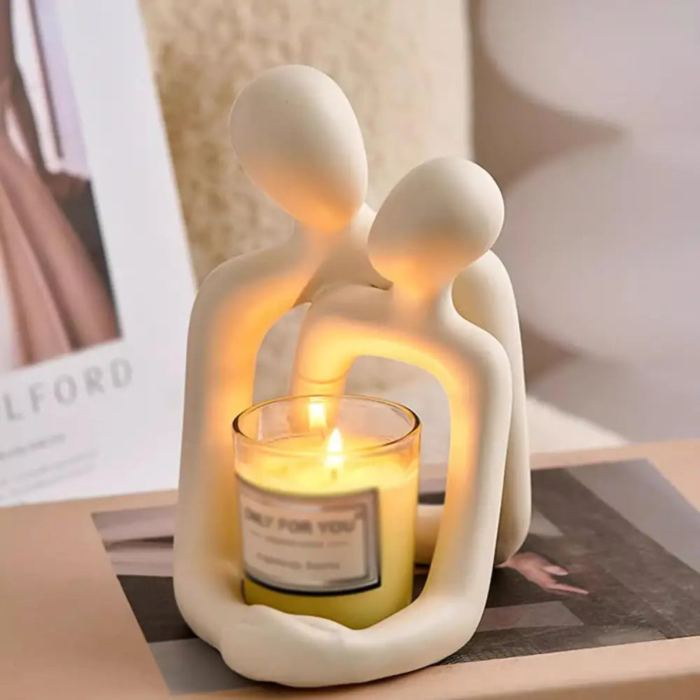 Couple statue night lamp for a romantic y2k touch