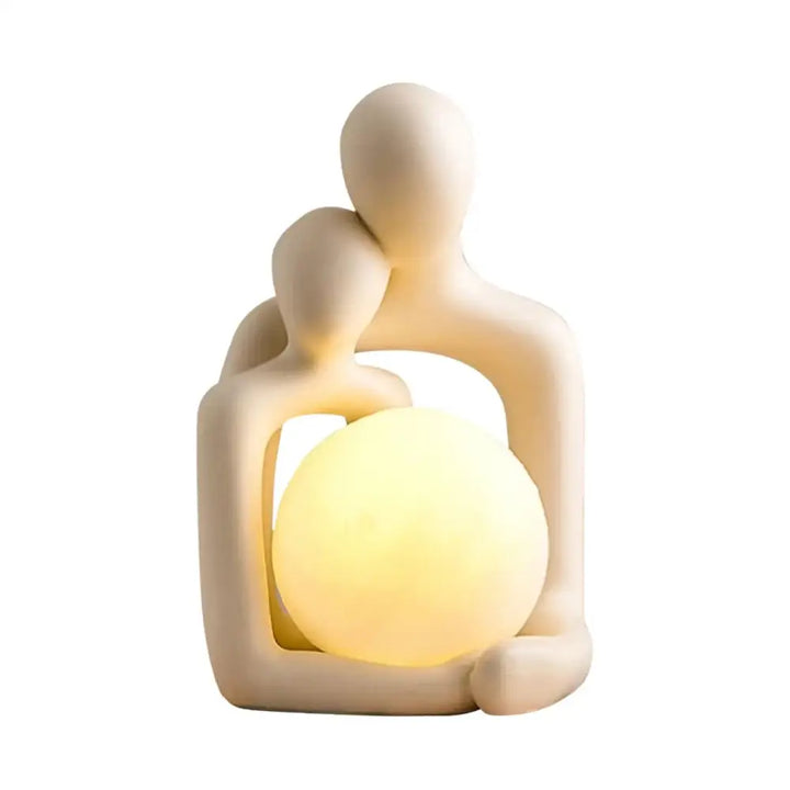 Couple statue night lamp for a romantic y2k touch - b