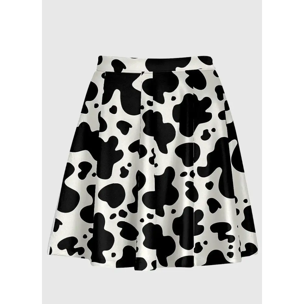 Cow pattern skirt - women skirts