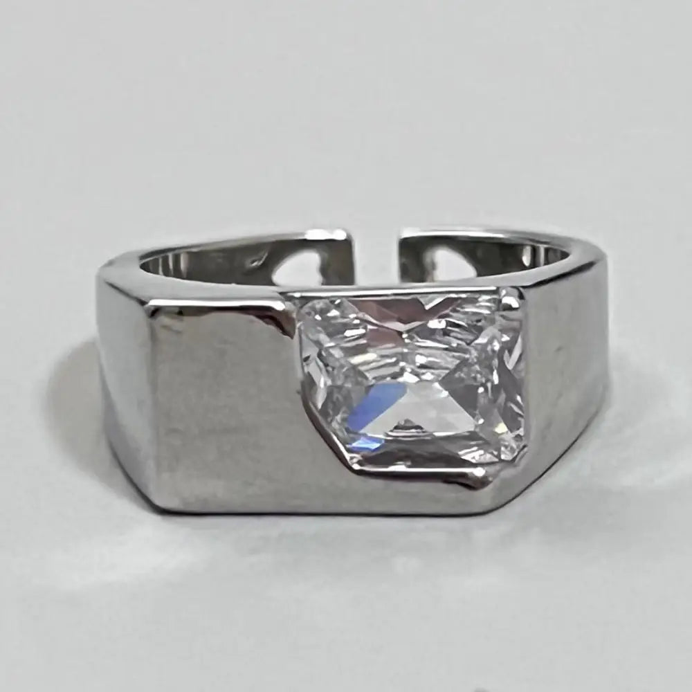 Crystal irregular rings y2k - diamond shape
