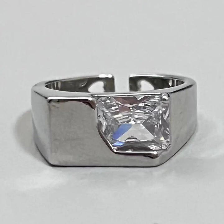 Crystal irregular rings y2k - diamond shape