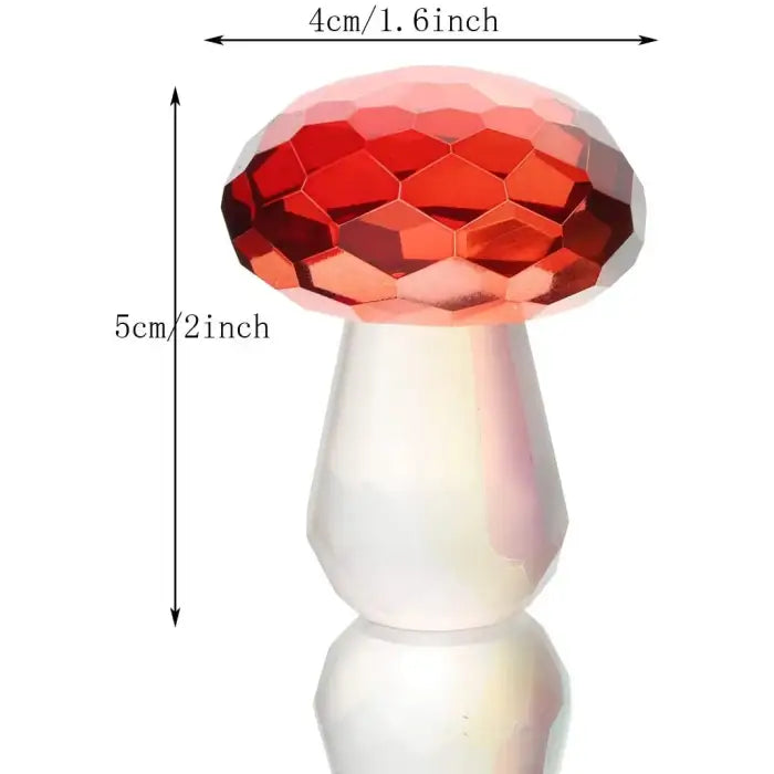 Crystal mushroom decor for aesthetic room magic