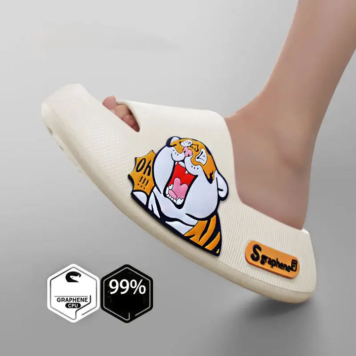 Y2k cute animal slippers for trendy streetwear style