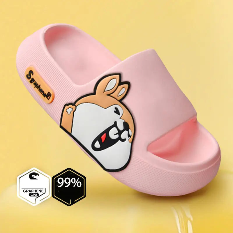 Cute animals slippers y2k - pink squirrel / 36/37 (insole 23.5cm)