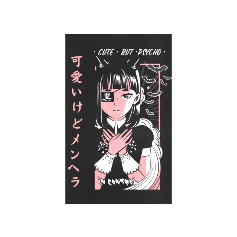 Cute but psycho anime art print 7‘’x10‘’ - one size - 7’’x10’’