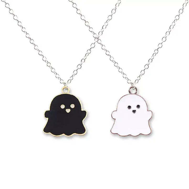 Cute ghosts pendant necklace y2k - necklaces