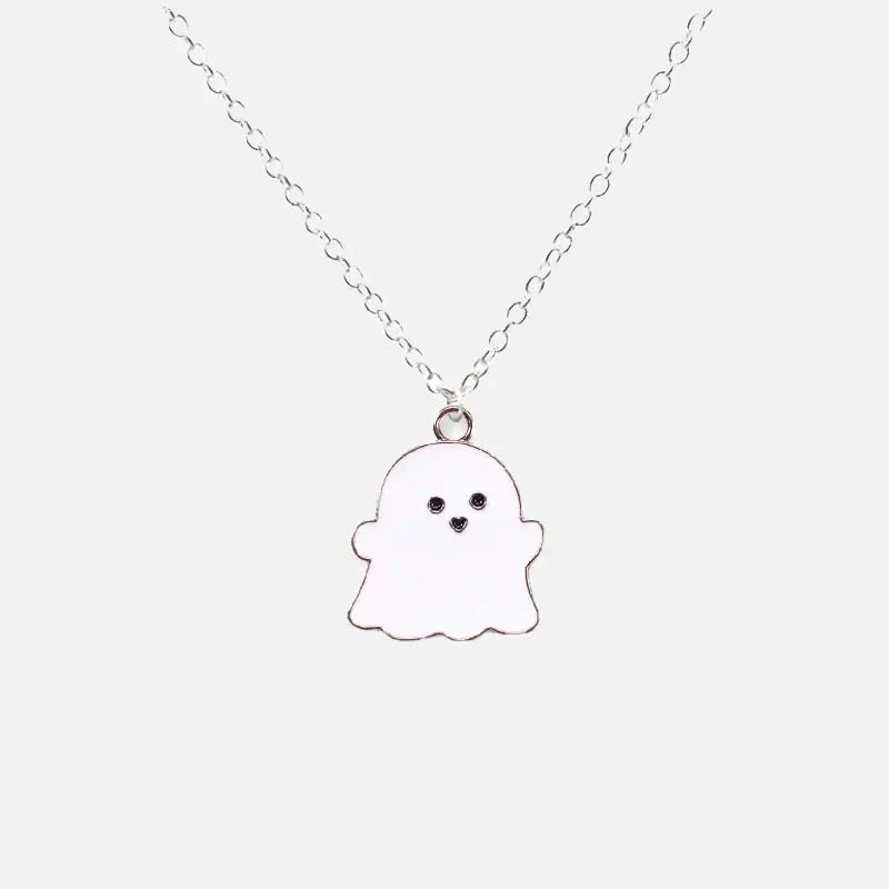 Cute ghosts pendant necklace y2k - white / 45cm - necklaces