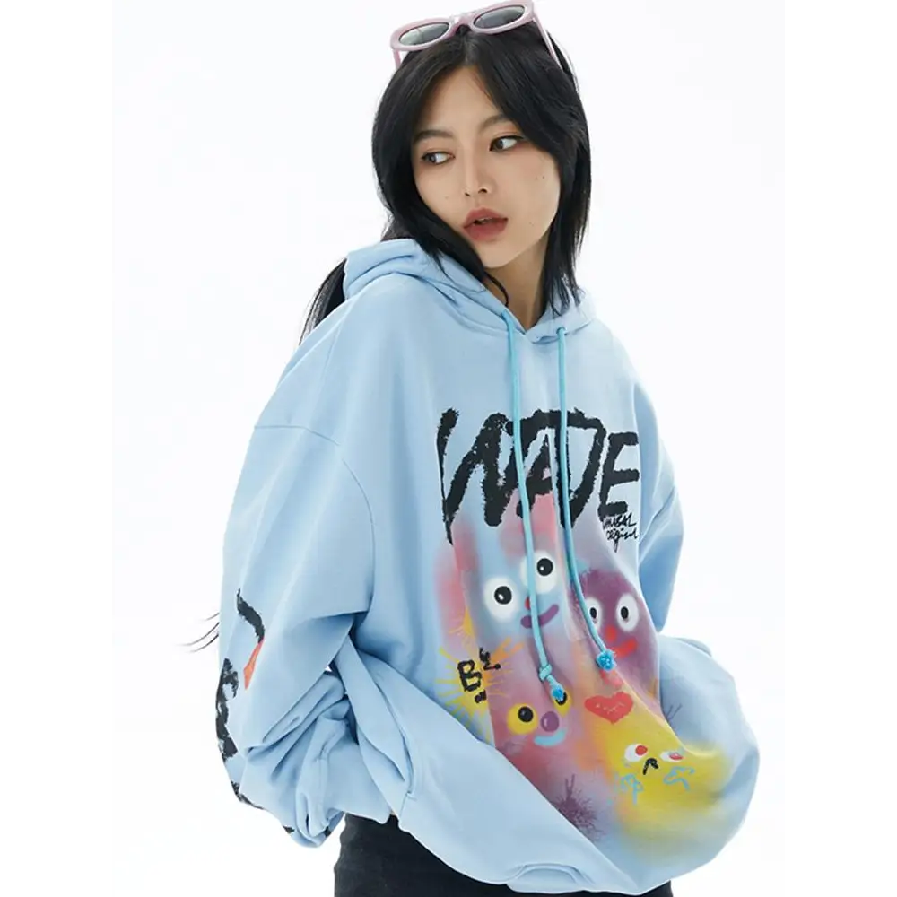 Cute graphic print hoodie y2k - hoodies