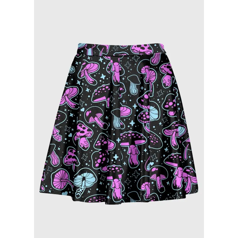 Jupe noire champignon rose bleu and noir apparel collection - skirts