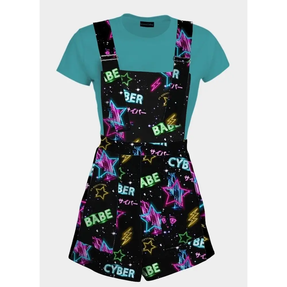 Cyber babe overalls - xs - women overalls