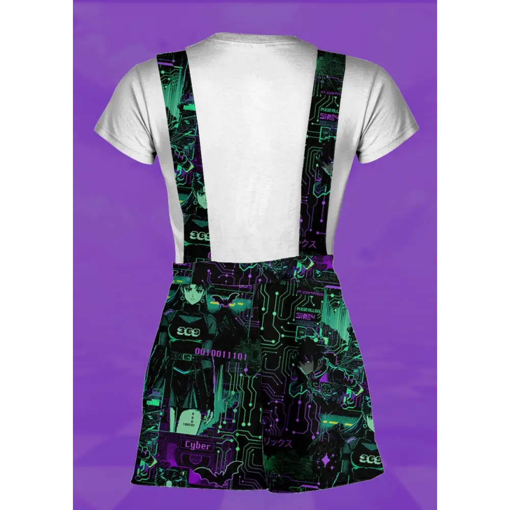 Cyber goth overalls