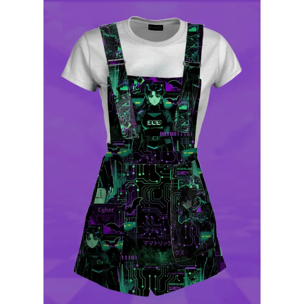 Cyber goth overalls - xs