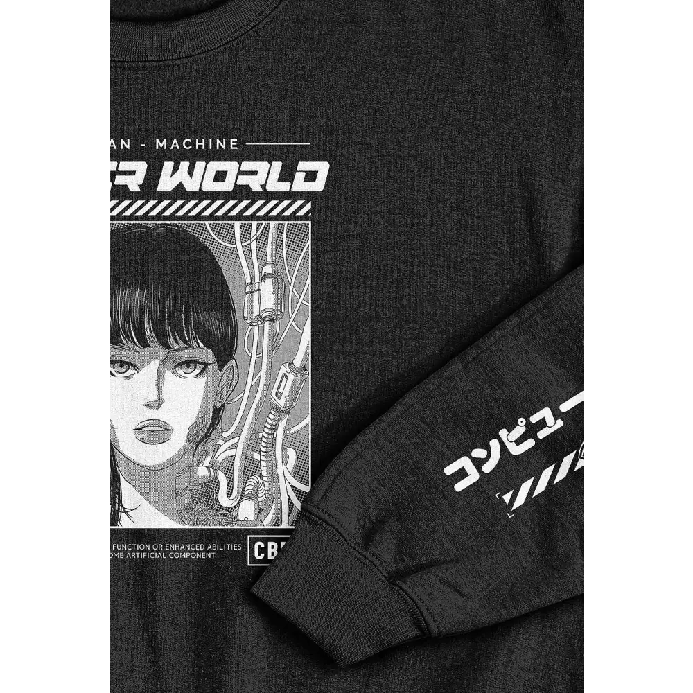 Cyber world anime sweatshirt