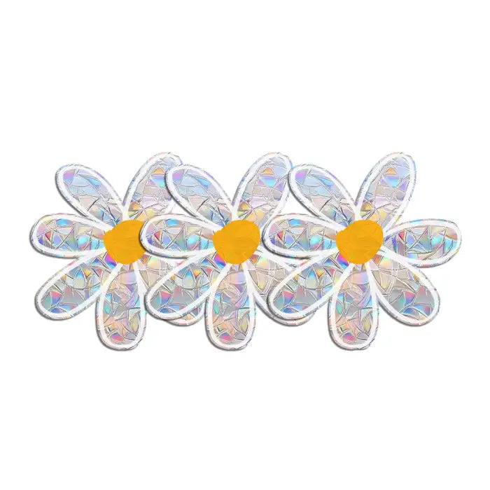 Daisy sun catcher stickers for a bright and playful decor