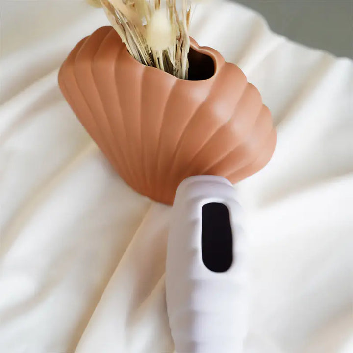 Danish pastel seashell vase for aesthetic room decor