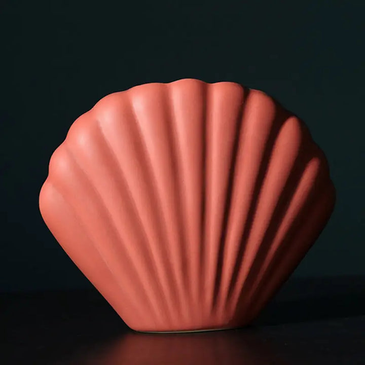 Danish pastel seashell vase for aesthetic room decor