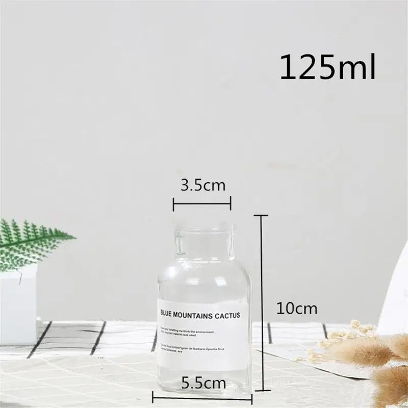 Dark academia flower vase for aesthetic home decor - clear / 125ml / wide