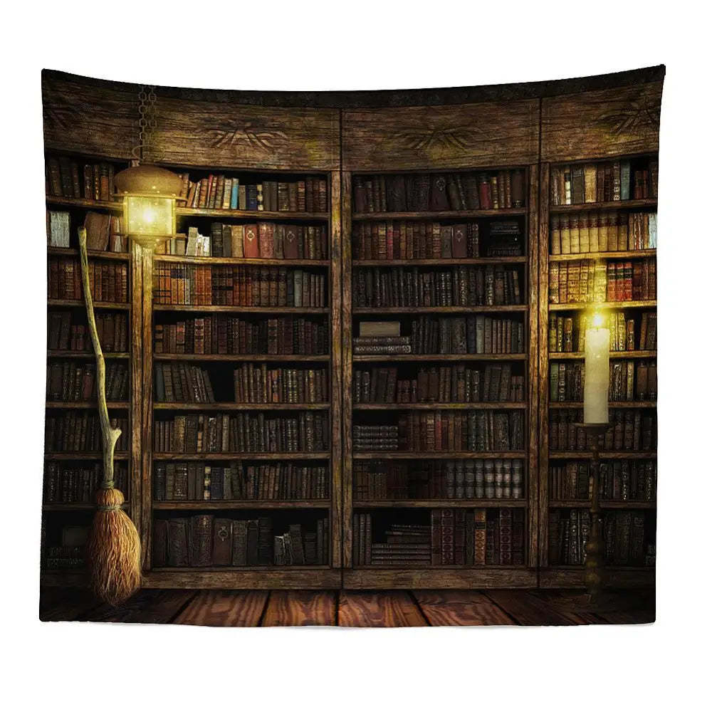 Dark academia tapestry for aesthetic style lovers - 150x100 cm / 59.1x39.4 in - decorative tapestries