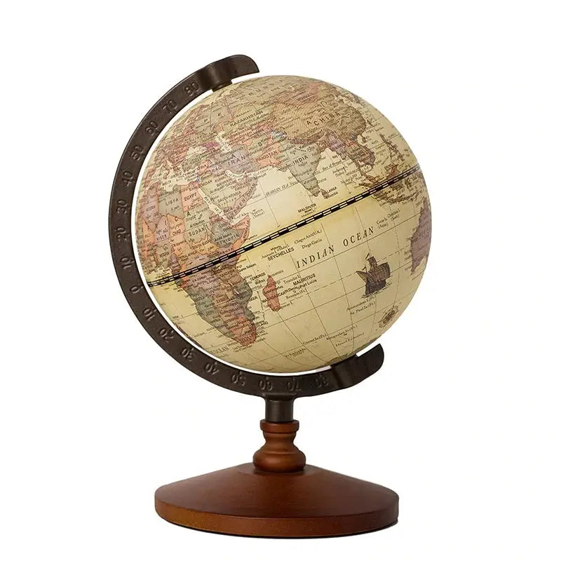 Dark academia world globe for aesthetic room decor