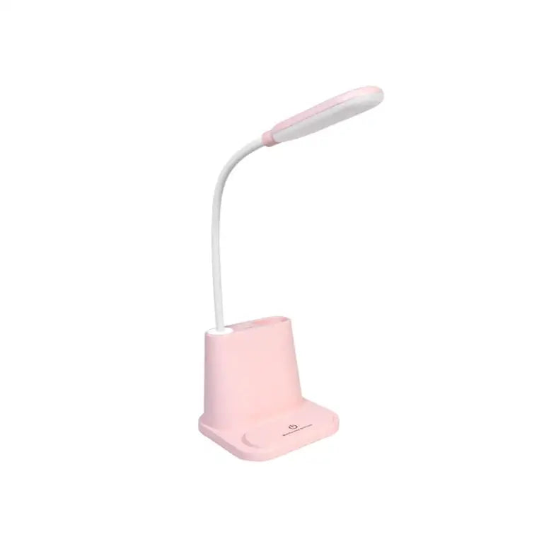 Aesthetic y2k desk lamp with fan for study and office - pink without