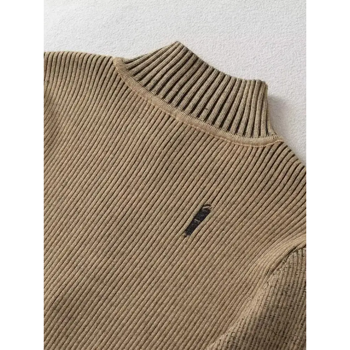 Versatile y2k corduroy cardigan with unique ribbed texture