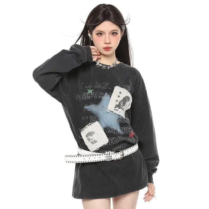 Downtown girl aesthetic sweatshirt - hoodie