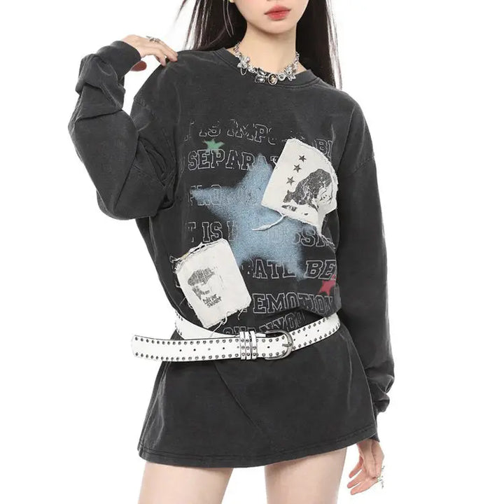 Downtown girl aesthetic sweatshirt - hoodie