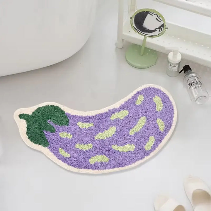 Stylish eggplant rug for trendy y2k decor