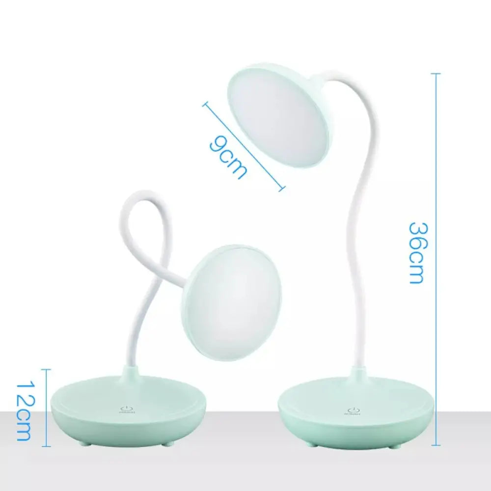 Aesthetic eye protection desk lamp with levels controlled brightness