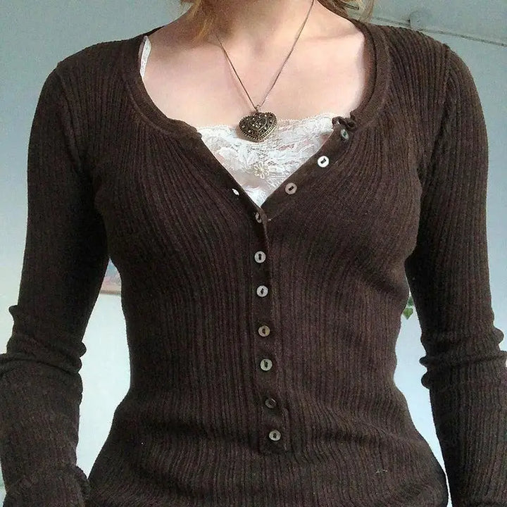 Fairy grunge button front top for unique style enthusiasts