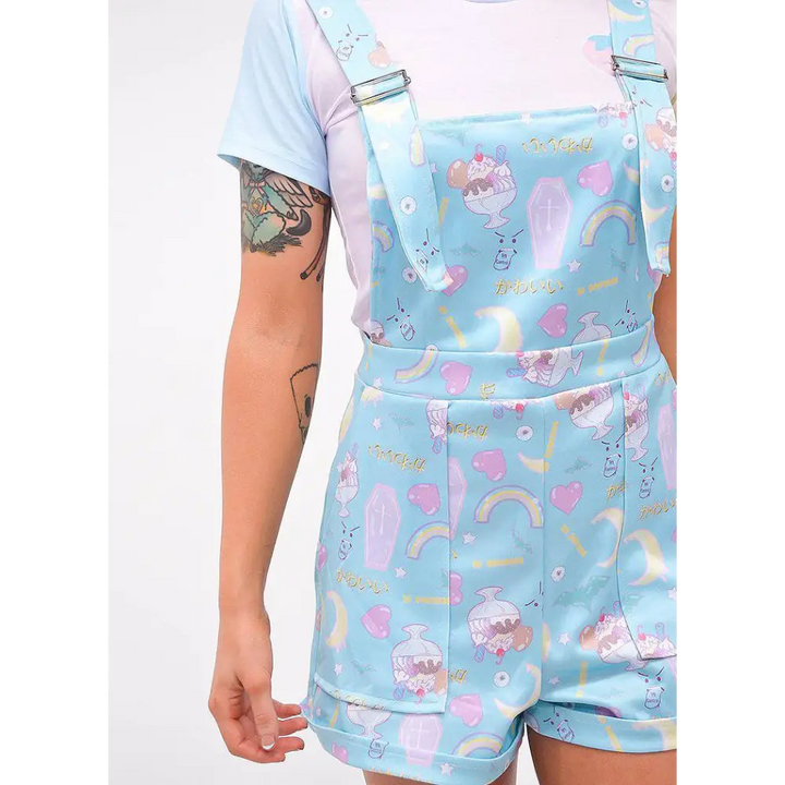 Fairy kei overalls inspired by y2k fashion charm - women overalls