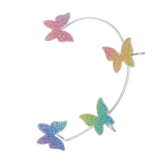 Butterfly ear cuff for unique apparel and accessories - left / 2 - earrings