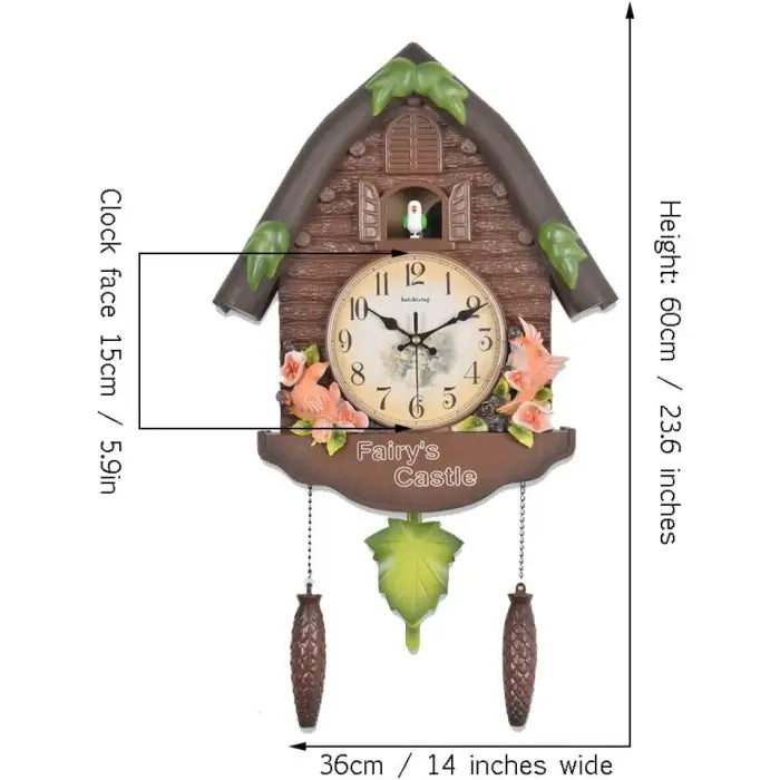 Fairycore cuckoo clock for aesthetic room decor