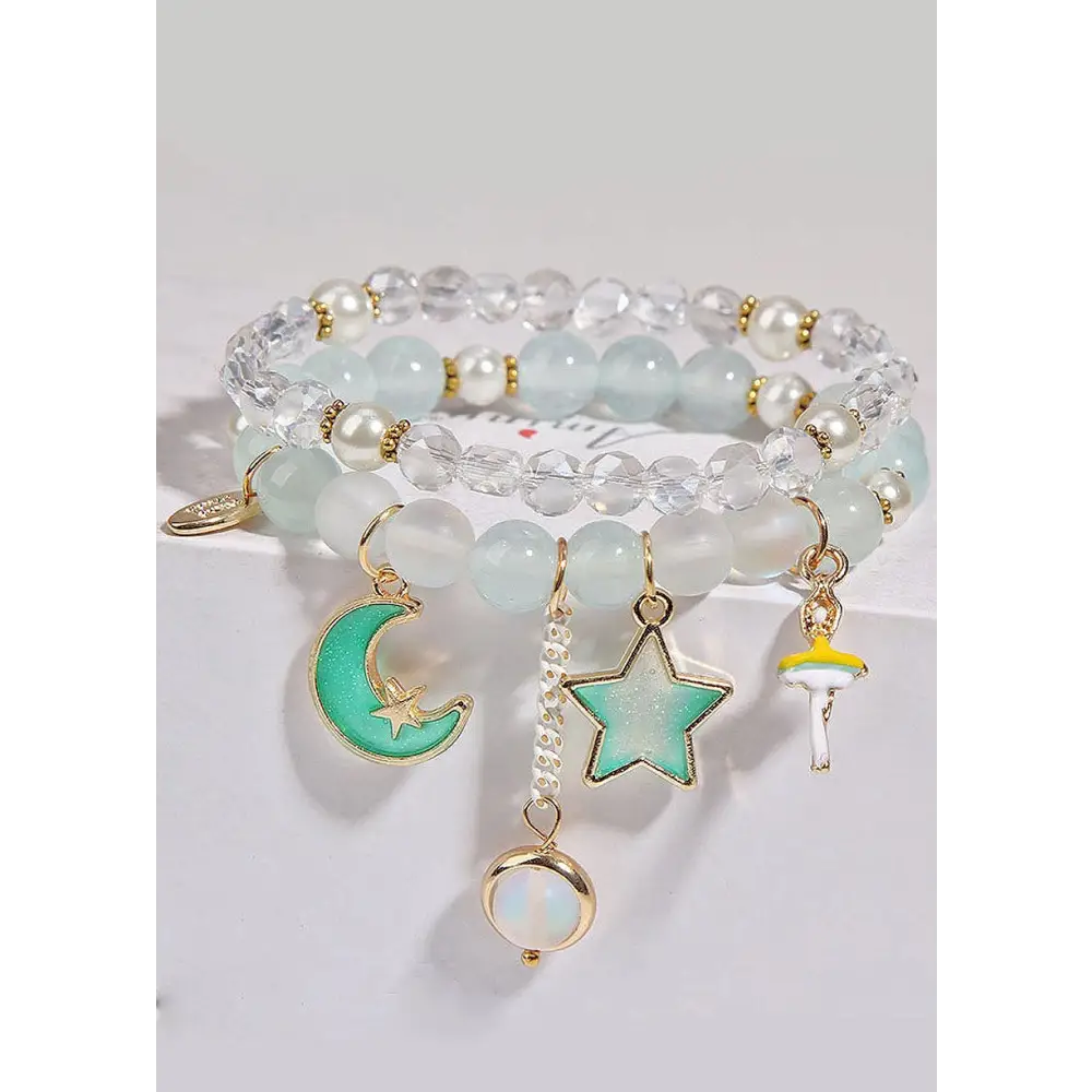 Fairycore double layer crystal bracelet