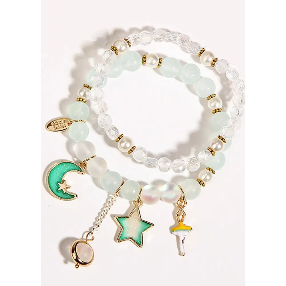 Fairycore double layer crystal bracelet for enchanting style