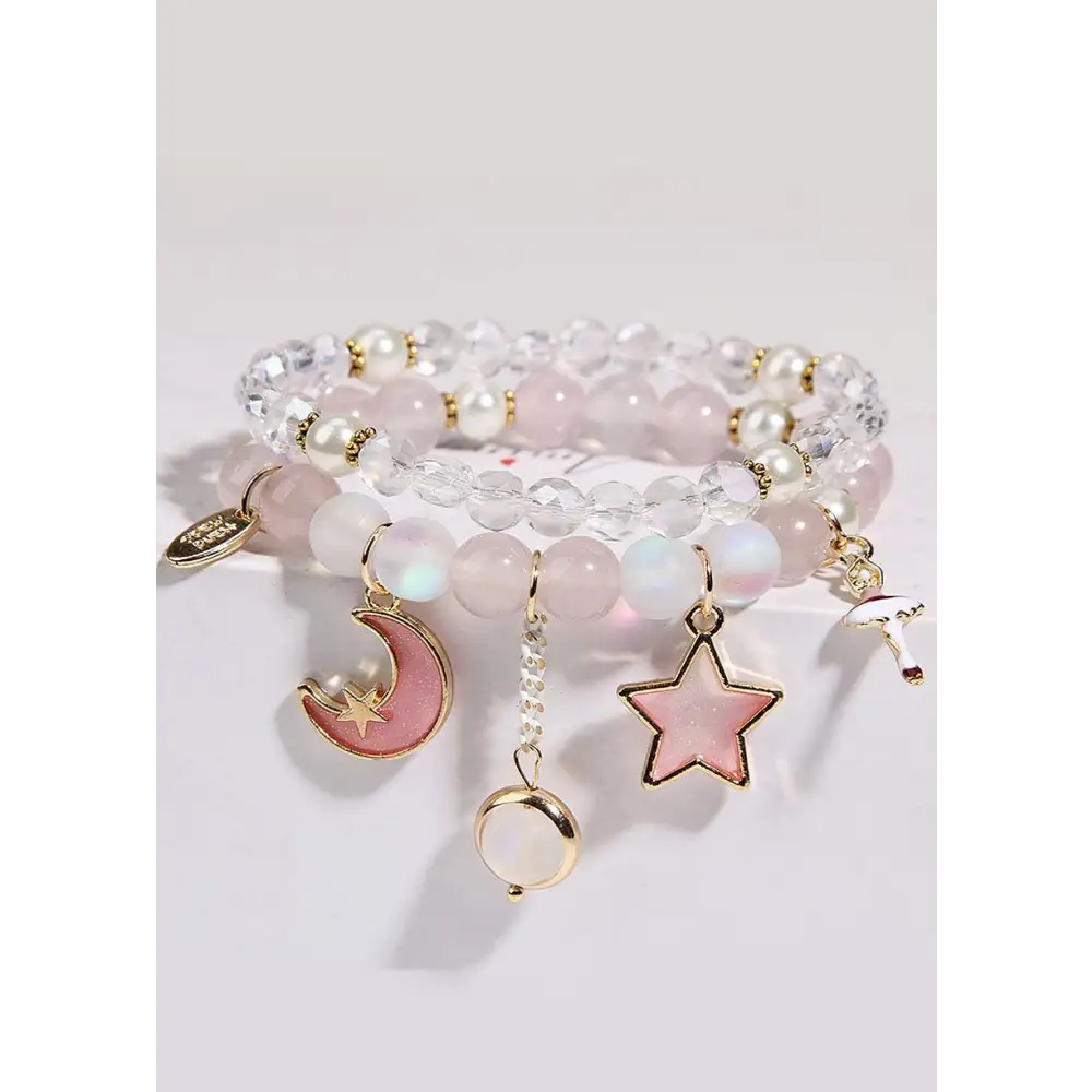 Fairycore double layer crystal bracelet for enchanting style