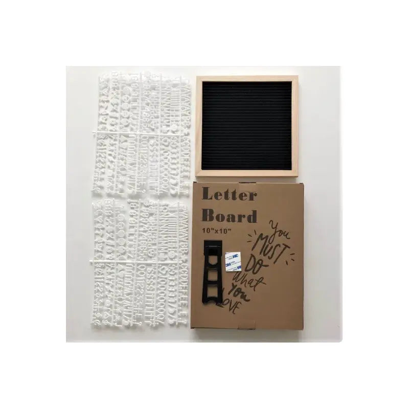 Felt letter message board for fun and creative communication - black