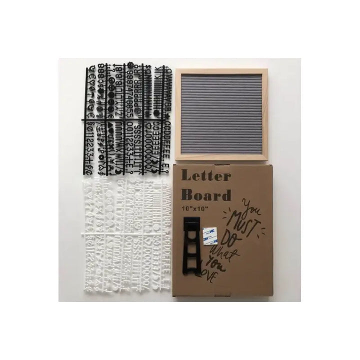 Felt letter message board for fun and creative communication - gray