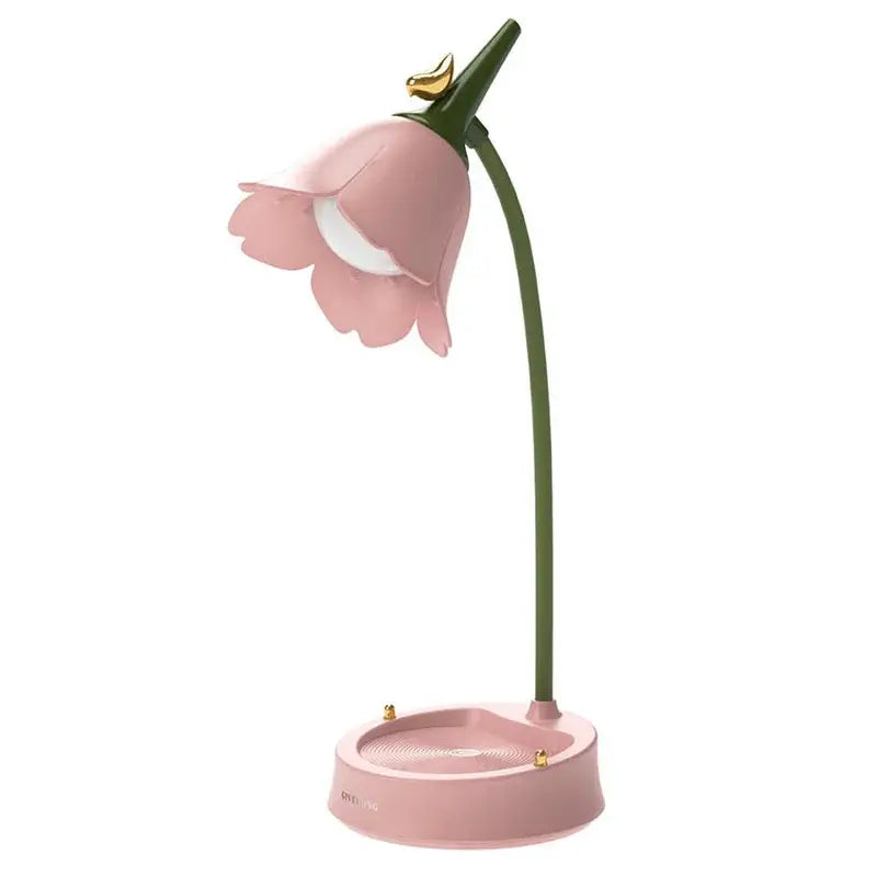 Flower desk lamp - pink