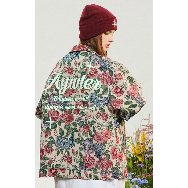 Flower garden jacket y2k - jackets