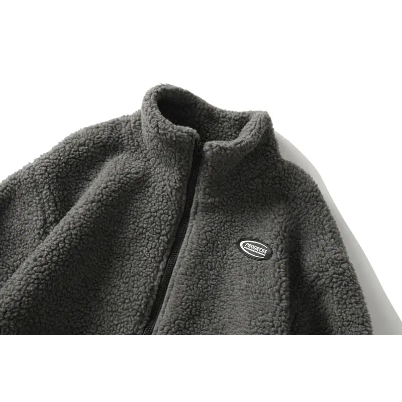 Fluffy fleece jacket y2k - jackets