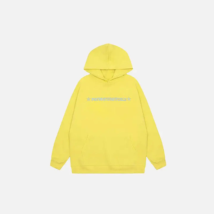 Focus hoodie y2k - yellow / m - hoodies